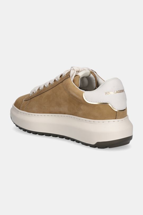 Παπούτσια Nubuck sneakers Karl Lagerfeld KAPRI LUG KL57537.288 μπεζ