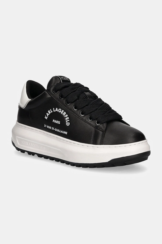 Kožené sneakers boty Karl Lagerfeld KAPRI Planet friendly černá KL57538.000