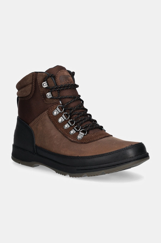 Обувки Sorel ANKENY II HIKER PLUS WP велур кафяв 2084841256