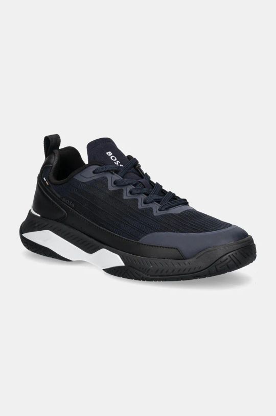 BOSS sneakers Courtstride finta pelle fiore blu navy 50523209.464