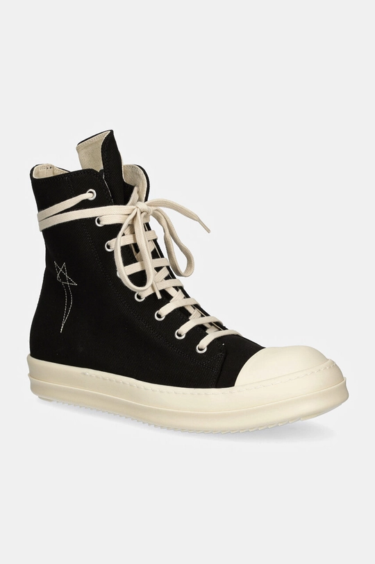 Rick Owens trampki Sneaks tekstylny czarny DU02D2800.DOEM9