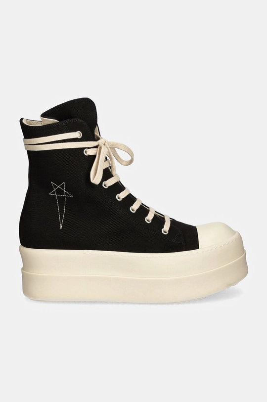 Πάνινα παπούτσια Rick Owens Double Bumper Sneaks DU02D2831.DOEM9 μαύρο AW24