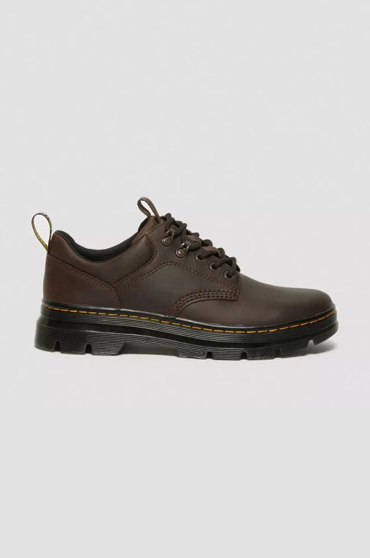 Kožené polobotky Dr. Martens Reeder přírodní kůže hnědá DM27103207