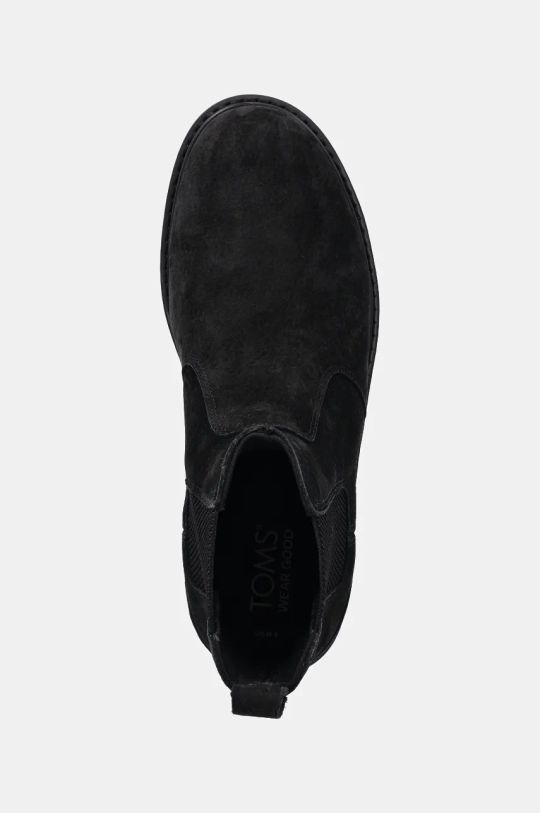 Toms cizme chelsea din nubuc GRIFFIN negru 10021376