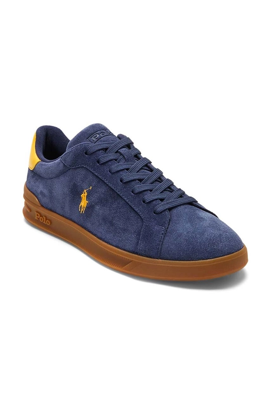 Замшевые кроссовки Polo Ralph Lauren Heritage Court II 809940313001 тёмно-синий AW24