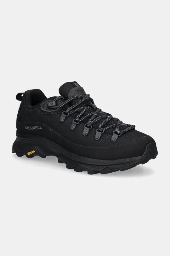 Παπούτσια Merrell Ontario SP Lace δέρμα σαμουά μαύρο J006495