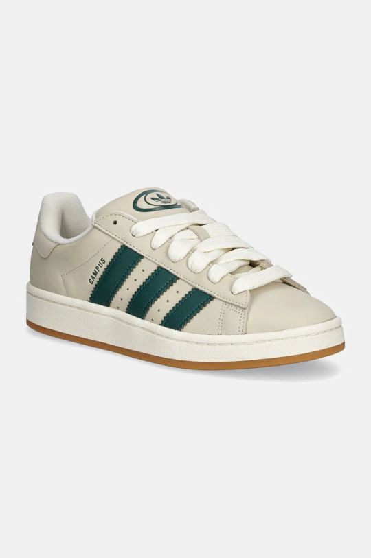 Kožené tenisky adidas Originals Campus 00s plochá béžová JS3446