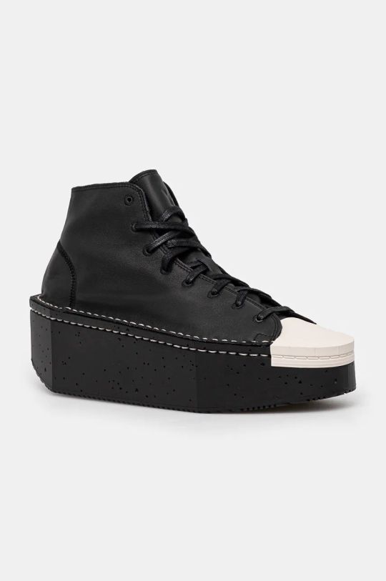 Y-3 leather trainers KYASU HI platform black IF2019