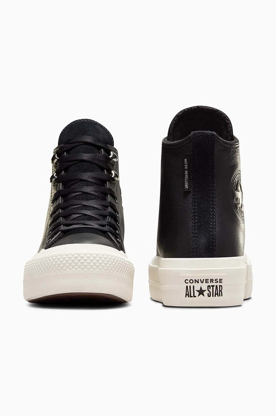 Scarpe Converse scarpe da ginnastica in pelle Chuck Taylor All Star Lift A08312C nero