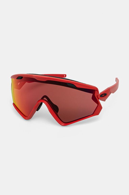 Oakley okulary przeciwsłoneczne Wind Jacket 2.0 geometryczne czerwony OO9418