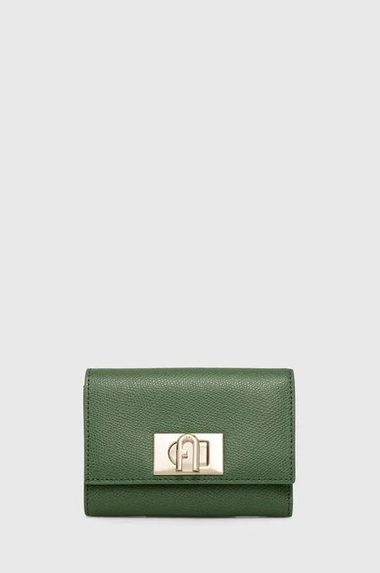 zelena Usnjena denarnica Furla Ženski