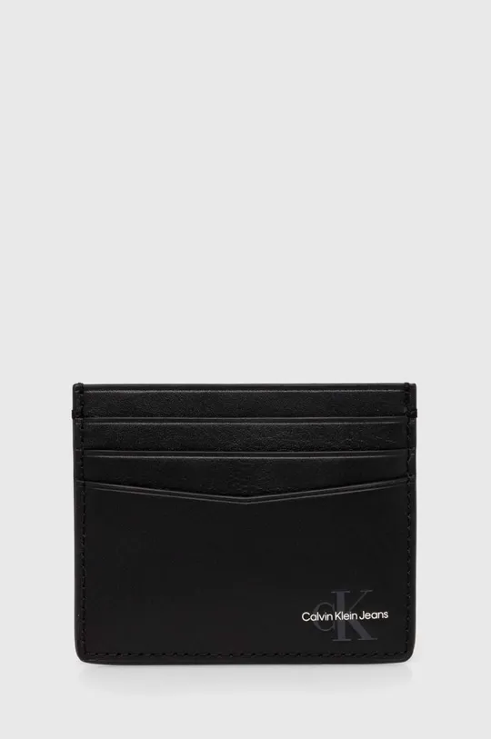 чёрный Кожаный чехол на карты Calvin Klein Jeans Женский
