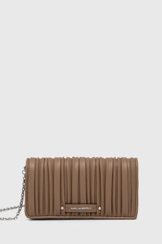 hnedá Listová kabelka Karl Lagerfeld Dámsky