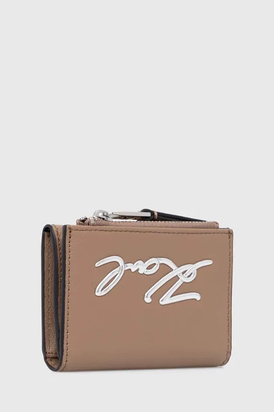 Кожаный кошелек Karl Lagerfeld коричневый