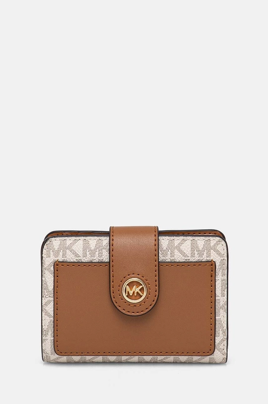 MICHAEL Michael Kors portofel imitatie de piele bej 32R4G0KF5B