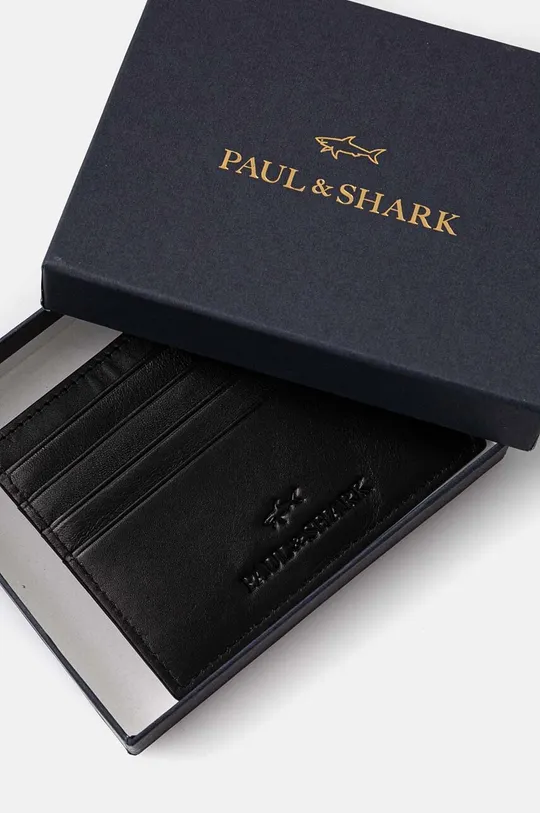 Аксесуари Шкіряний чохол на банківські карти Paul&Shark 14318116 чорний