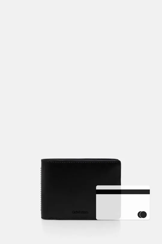 Шкіряний гаманець Calvin Klein K50K512262 чорний