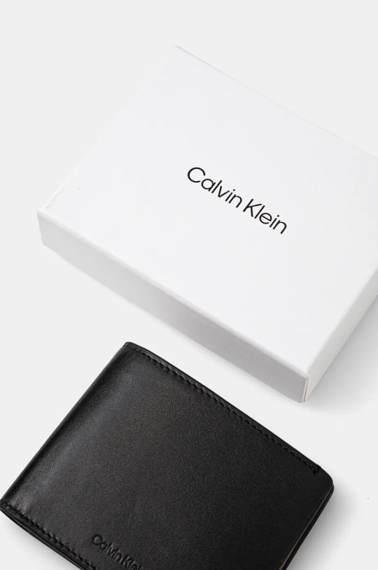 Кожен портфейл Calvin Klein черен K50K512489