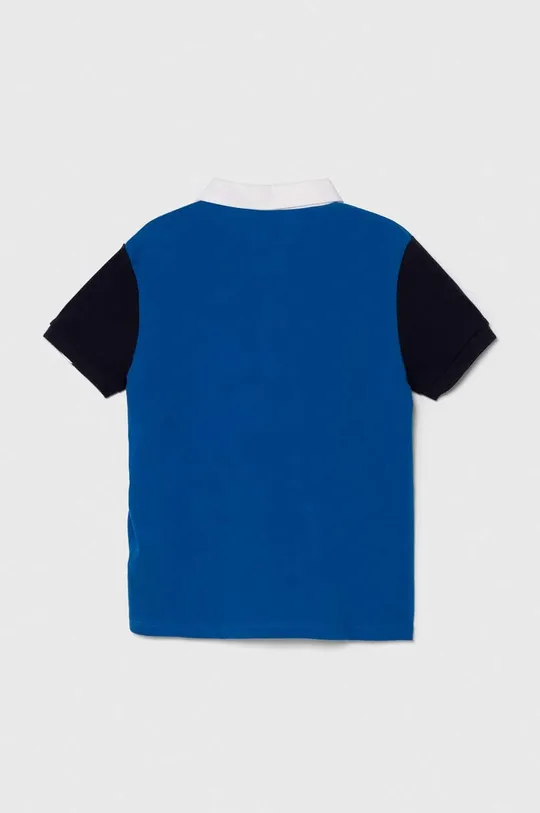 Βαμβακερό μπλουζάκι πόλο Guess μπλε