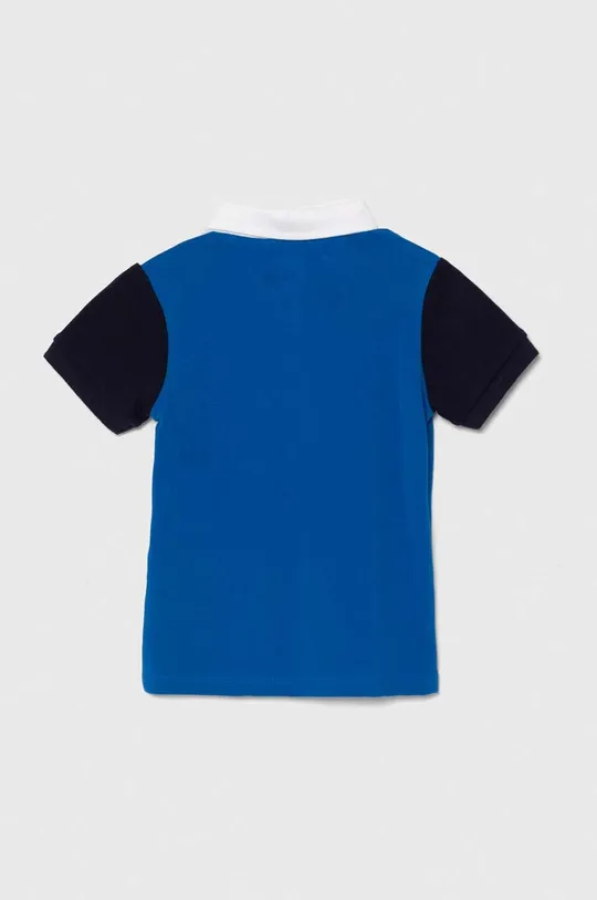 Παιδικά βαμβακερά μπλουζάκια πόλο Guess μπλε