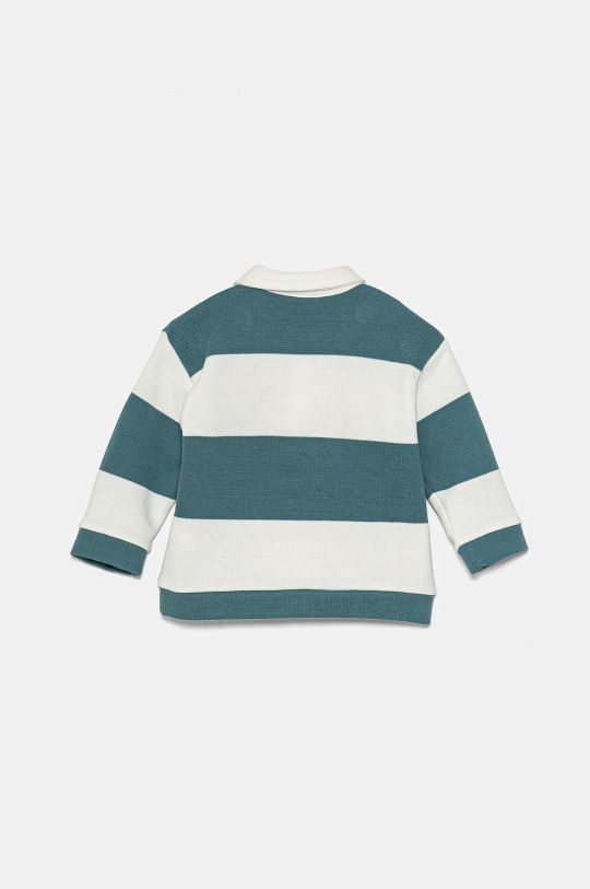 United Colors of Benetton longsleeve niemowlęcy 3RLPA3006.W.Seasonal turkusowy AW24