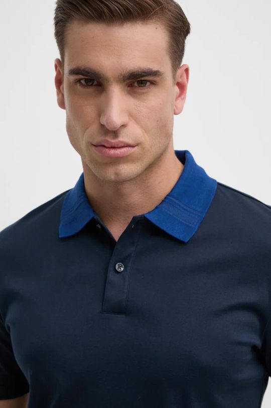 BOSS polo de bumbac bleumarin 50521127