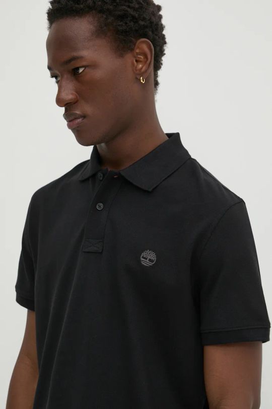 Timberland polo bawełniane czarny TB0A6VDP0011