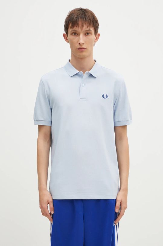 Pamučna polo majica Fred Perry regular plava M6000.W74