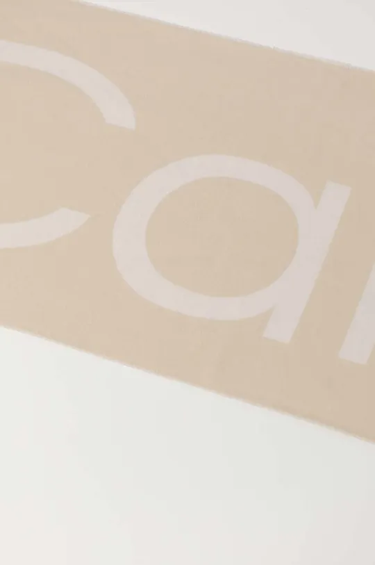 Calvin Klein szalik z domieszką wełny beżowy