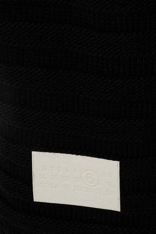 MM6 Maison Margiela wool scarf S52TE0054.M13040 black AW24