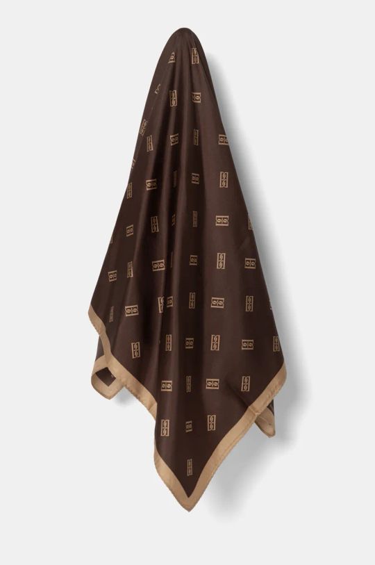 By Malene Birger foulard in seta MONNAS tessuto marrone Q70130020