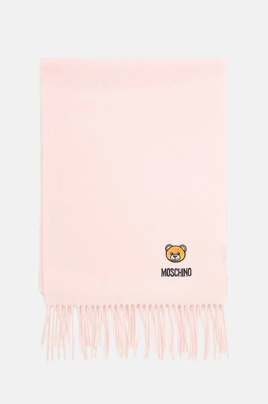 Вовняний шарф Moschino M5783.50124 рожевий AW24