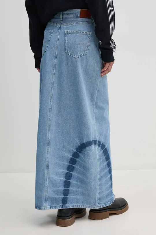 Pepe Jeans spódnica jeansowa MAXI SKIRT HW TIE DYE Materiał zasadniczy: 100 % Bawełna, Podszewka kieszeni: 65 % Poliester, 35 % Bawełna