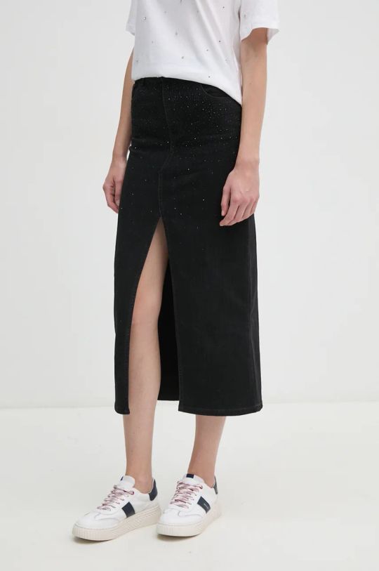 Gaudi gonna di jeans maxi nero 421BD76001