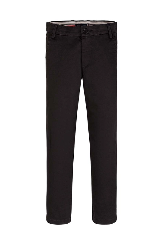 Tommy Hilfiger pantaloni copii 1985 SOFT TWILL CHINO PANTS KB0KB09435.9BYH.128.176 negru AW24