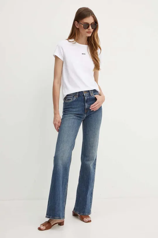 Pepe Jeans jeansy FLARE HW granatowy