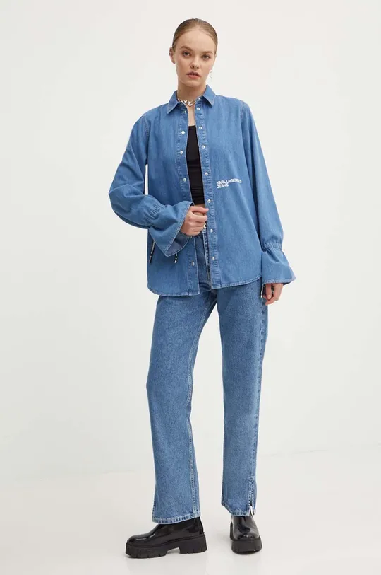 Джинси Karl Lagerfeld Jeans блакитний