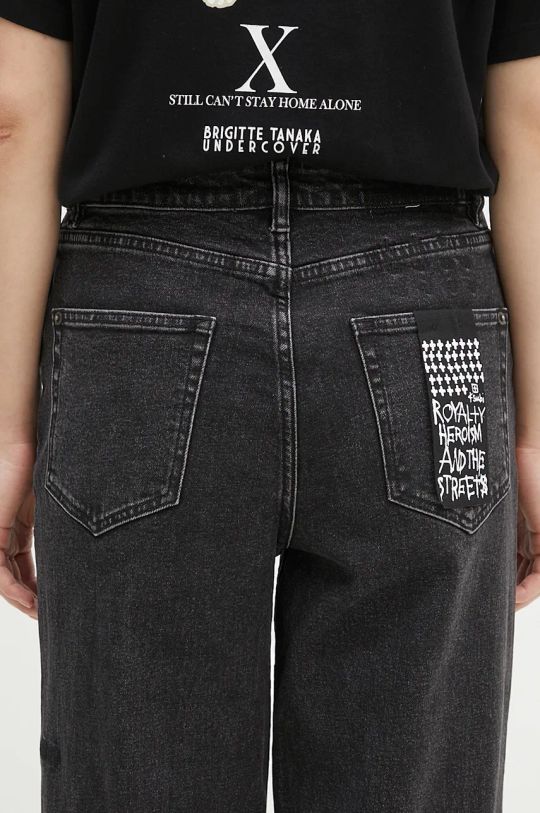 KSUBI jeansy Relax Jean Noir WPF24DJ034 czarny