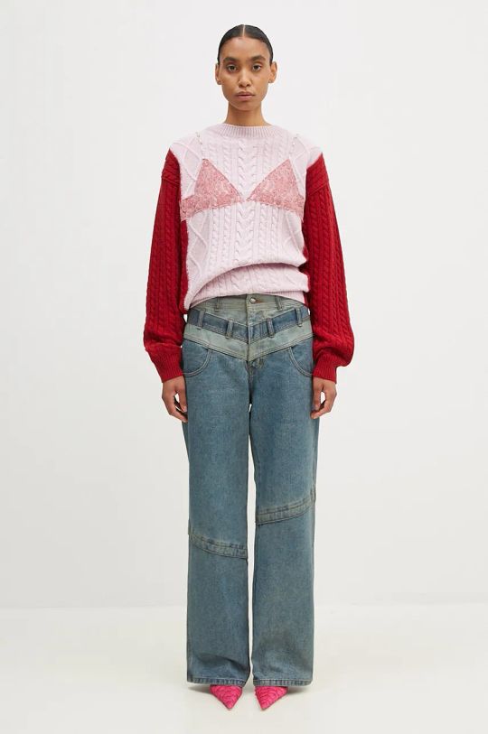 Džíny Andersson Bell Layered Wide-Leg Jeans apa740m