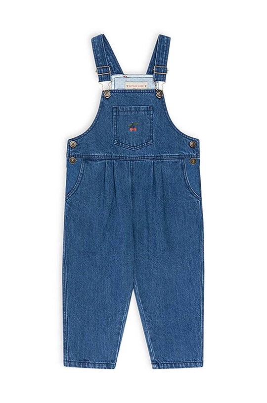 Dječje pamučne tregerice Konges Sløjd MAGOT OVERALLS GOTS bez uzorka plava KS101590