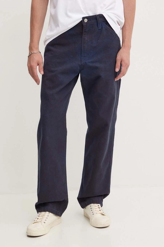 Levi's pantaloni de bumbac drept bleumarin 55849