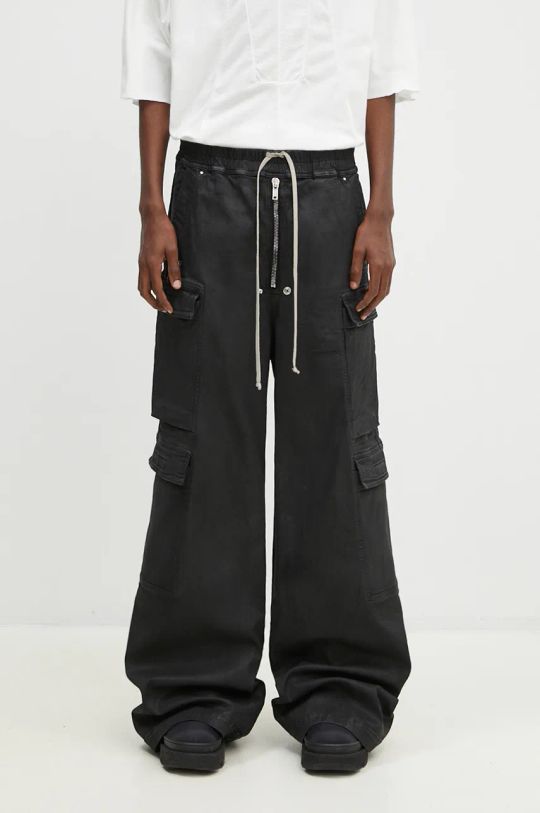 Rick Owens jeans Double Cargo Jumbo Belas black DU02D2398.SBW