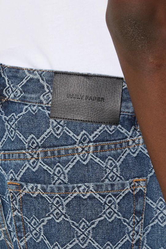 Džíny Daily Paper Rahul Straight Shield Jeans modrá 2421019