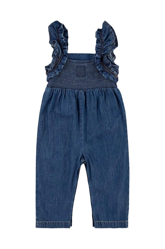 Kombinezon za dojenčka Levi's RUFFLE STRAP JUMPSUIT 1EK963 zelena AW24