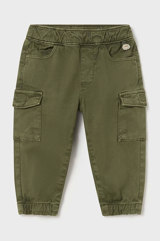 Mayoral pantaloni per bambini 2535.3D.Baby.9BYH verde AW24