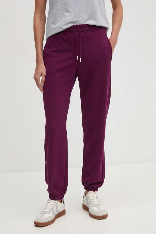 United Colors of Benetton pantaloni de trening tricotaj violet 31NB3F03Y