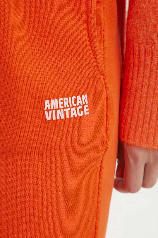 arancione American Vintage pantaloni della tuta