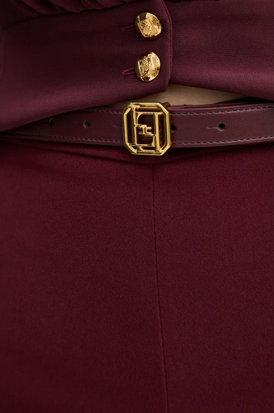 Elisabetta Franchi pantaloni burgundia PA06147E2