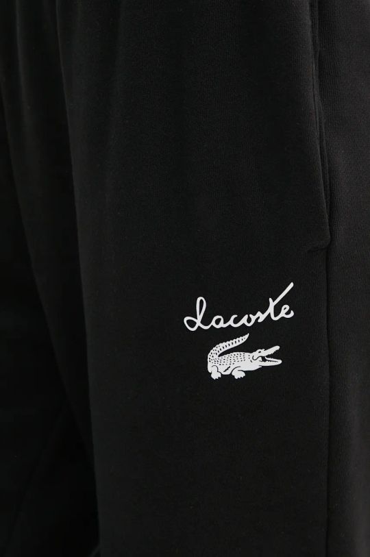 Παντελόνι φόρμας Lacoste μαύρο XF2566