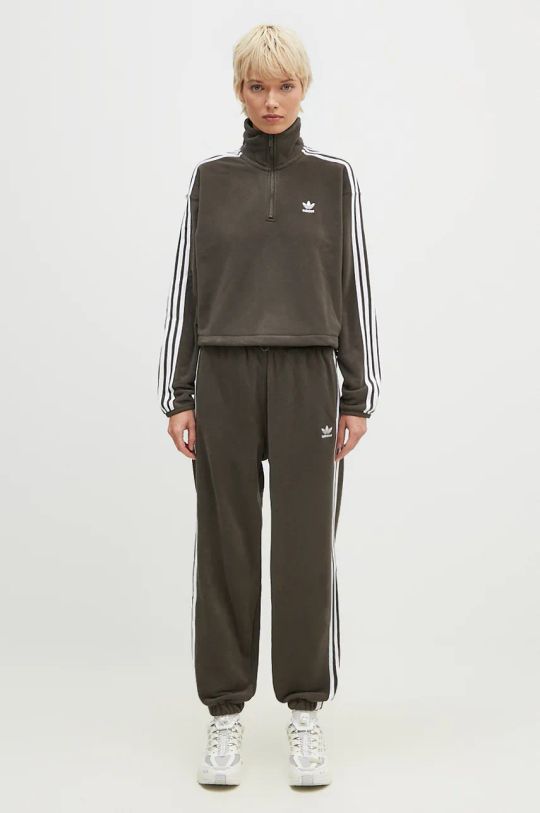 Παντελόνι φόρμας adidas Originals Polar Fleece Track Pant IY7835 πράσινο